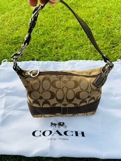 Coach Brown in Canvas Mini Handbag