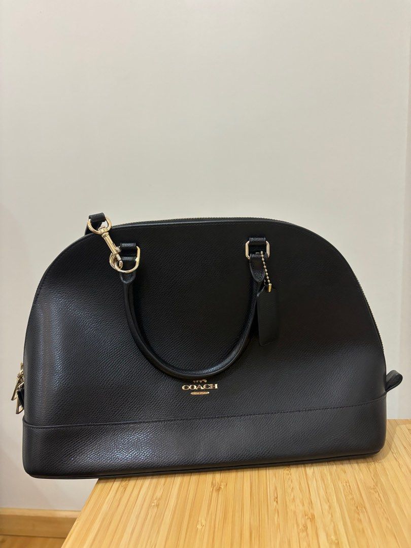 Coach sierra satchel black on sale