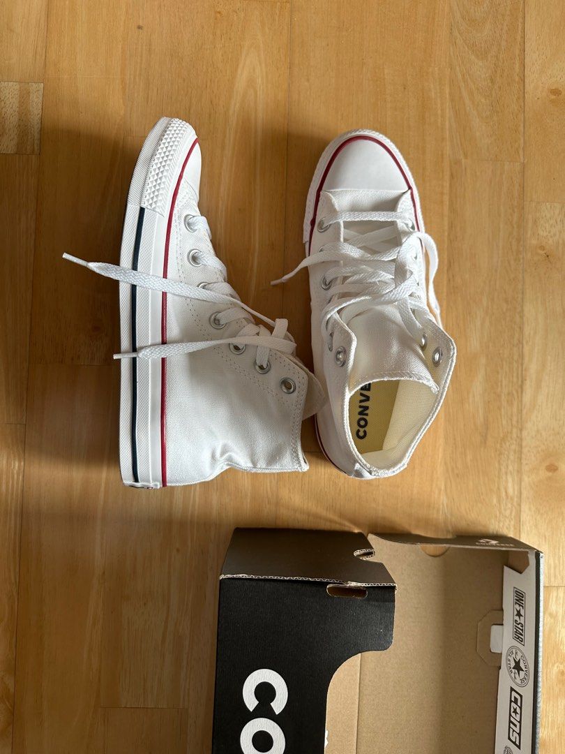 Converse All Star Hi Optical White Women s Fashion Footwear Sneakers on Carousell