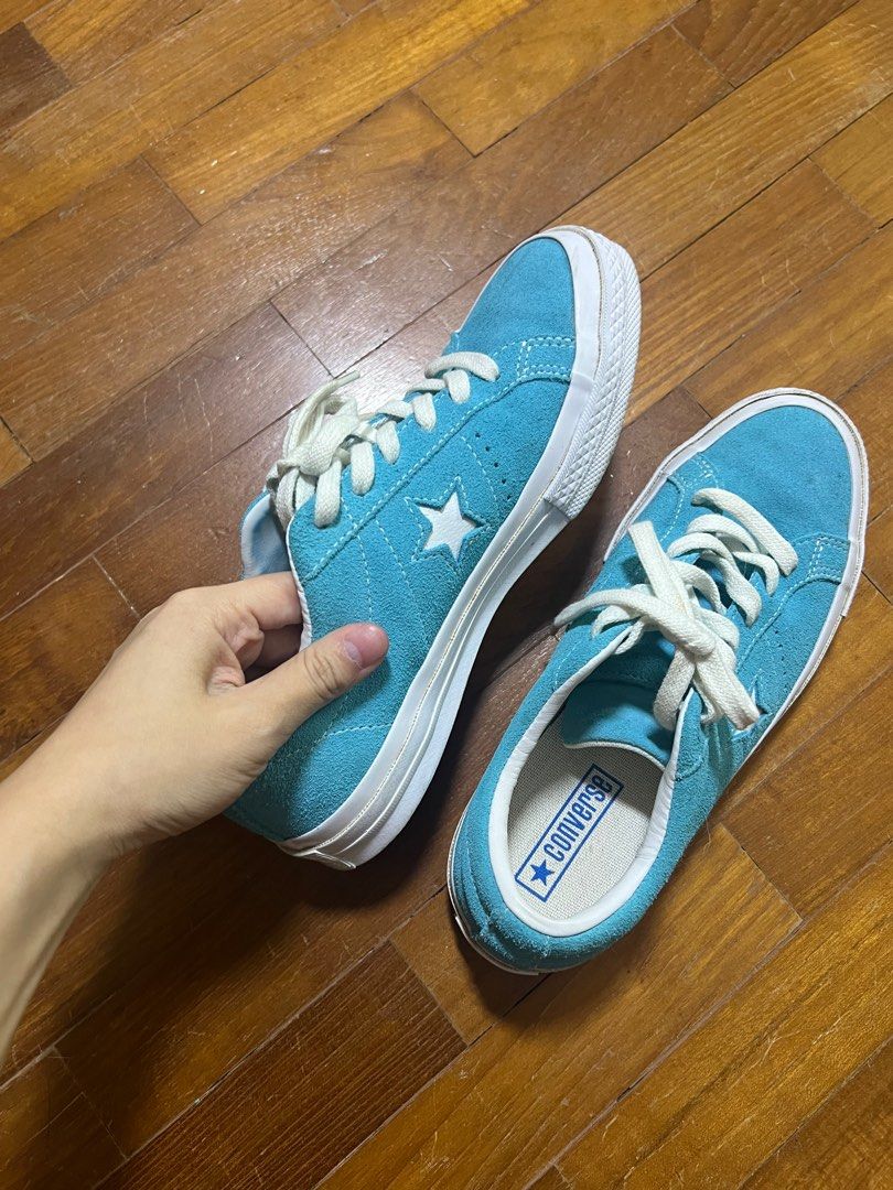 Converse one star ox cyan turquoise mint green colour vintage