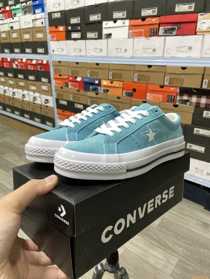 Converse one star ox cyan turquoise mint green colour vintage