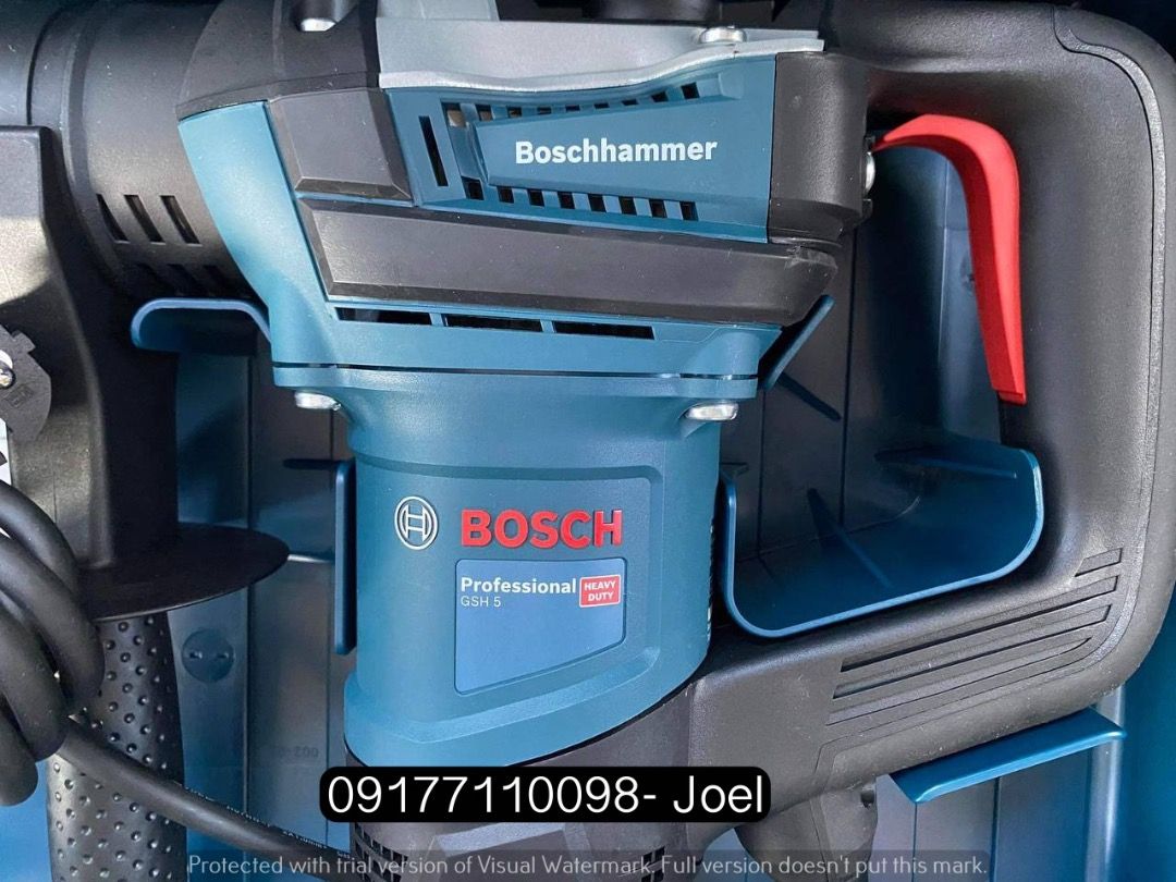 Demolition Hammer (Category: Construction Tools & Equipment) located in Manila. Submitted by joeyroque09 (Listing ID 1309922602, Image 2). Description: Demolition Hammer Specs: Bosch GSH 5 .
