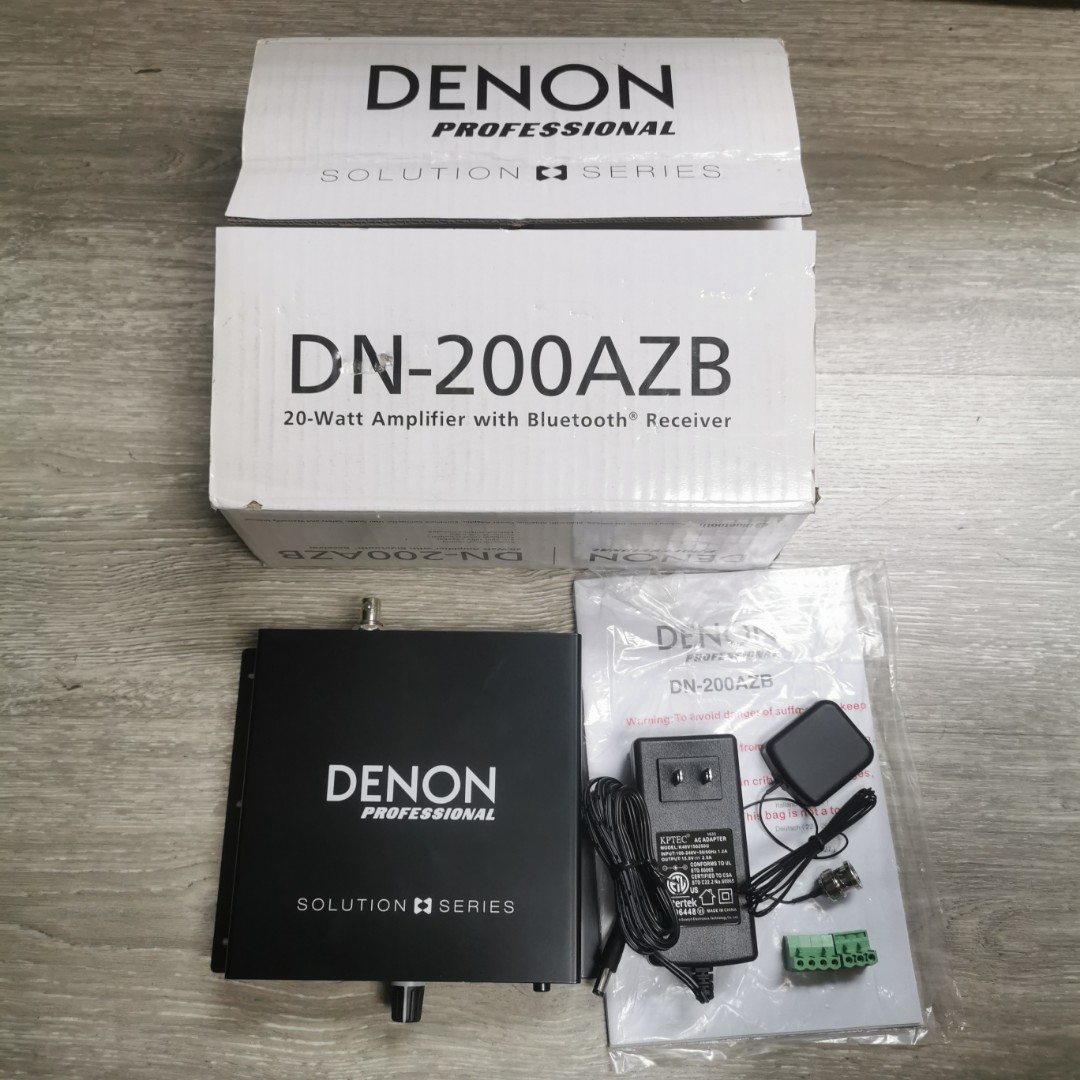 DENON DN-200AZB Compact Bluetooth Amp(20W)-100V Line/4 Ohms