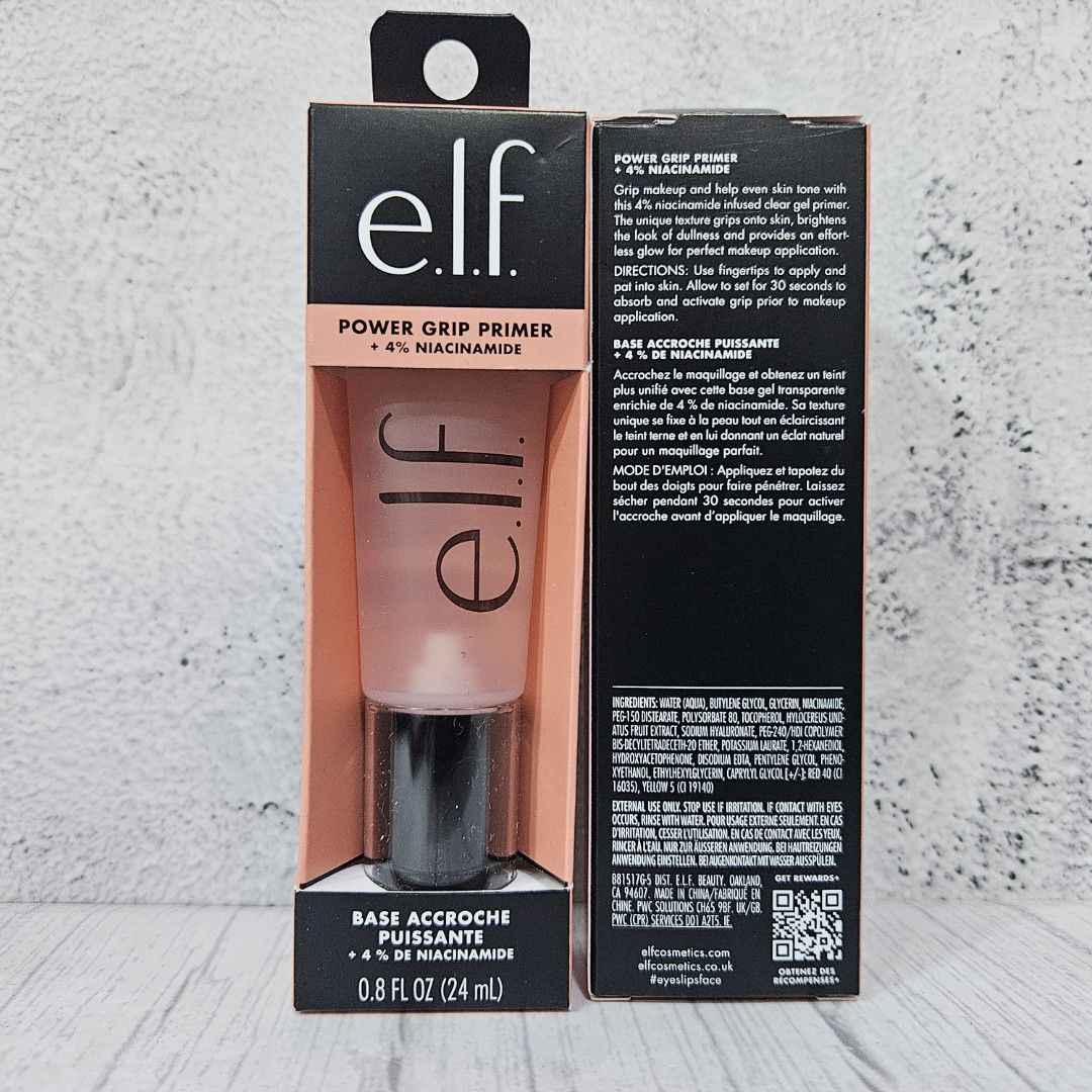Elf power grip primer + 4% niacinamide 24ml (Category: Makeup) located in Manila. Submitted by arianne0828 (Listing ID 1309359035, Image 2). Description: all brand new *new Stock! mini size elf primer + 4% niacinamide 24ml pickup : binondo manila fb : hotfindsmanila.