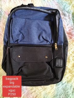 Expandable bagpack