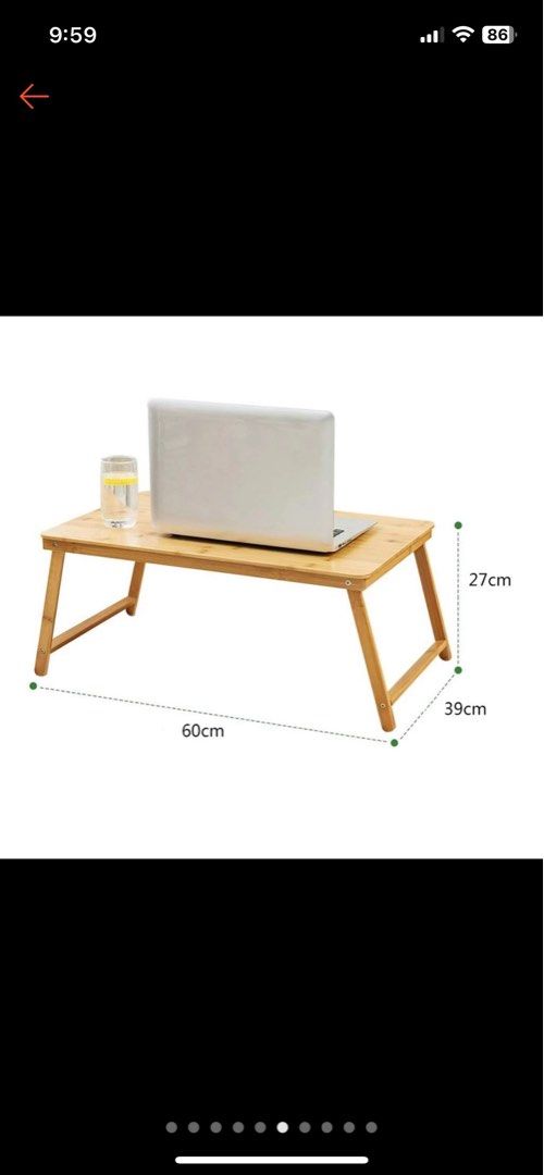Foldable Table (Category: Tables & Sets) located in Singapore. Submitted by ethelnol (Listing ID 1310048250, Image 3). Description: foldable table, useful when sitting on the floor or even on the bed slight nego for fast deal and self pick-up.