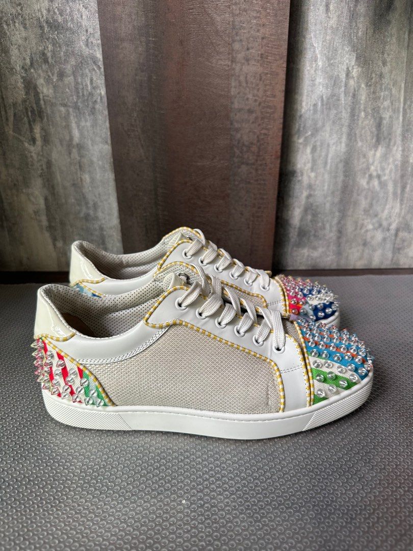 Fun Louis Junior Spikes Sneakers Christian Louboutin Men s Fashion Footwear Sneakers on Carousell