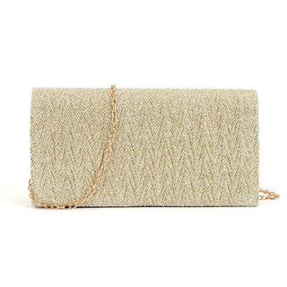 Glamorous Gold Party Clutch Bag | Champagne