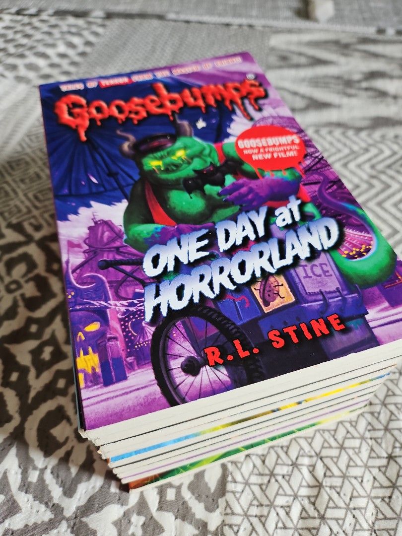 Goosebumps Books (Category: Storybooks) located in Paranaque City. Submitted by hurlyshell (Listing ID 1309939064, Image 2). Description: Can pass as brandnew. All for 500 (set).