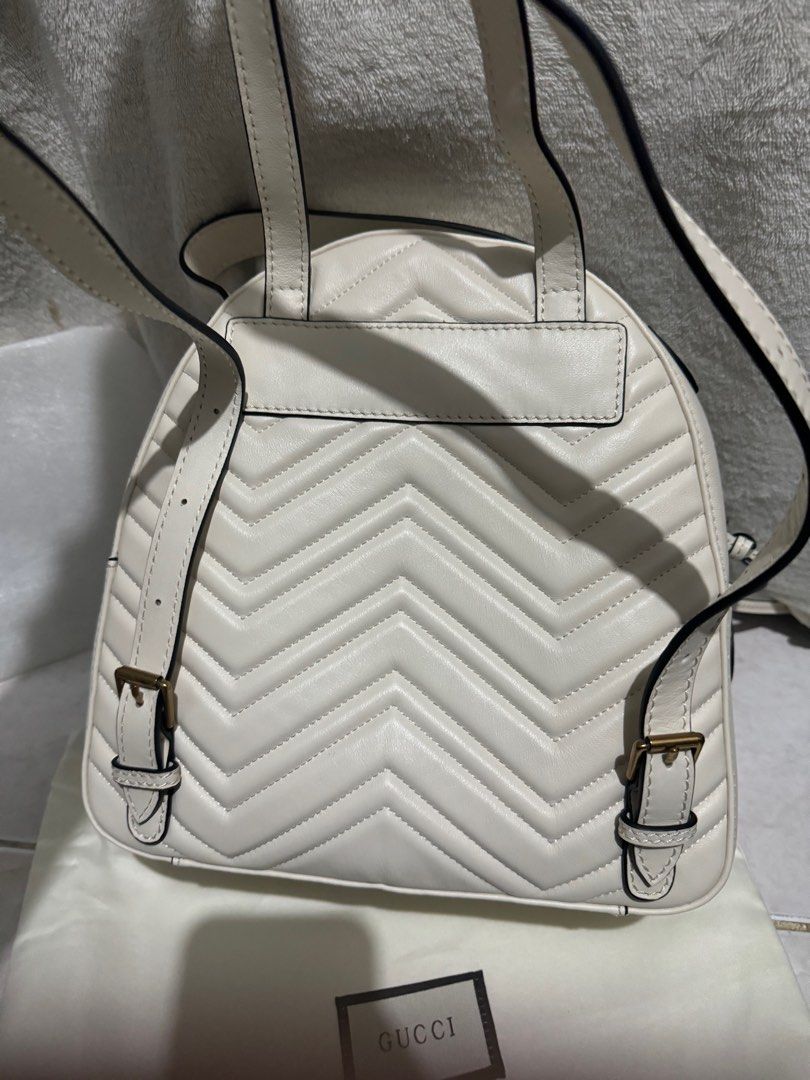 Gucci marmont backpack white sales