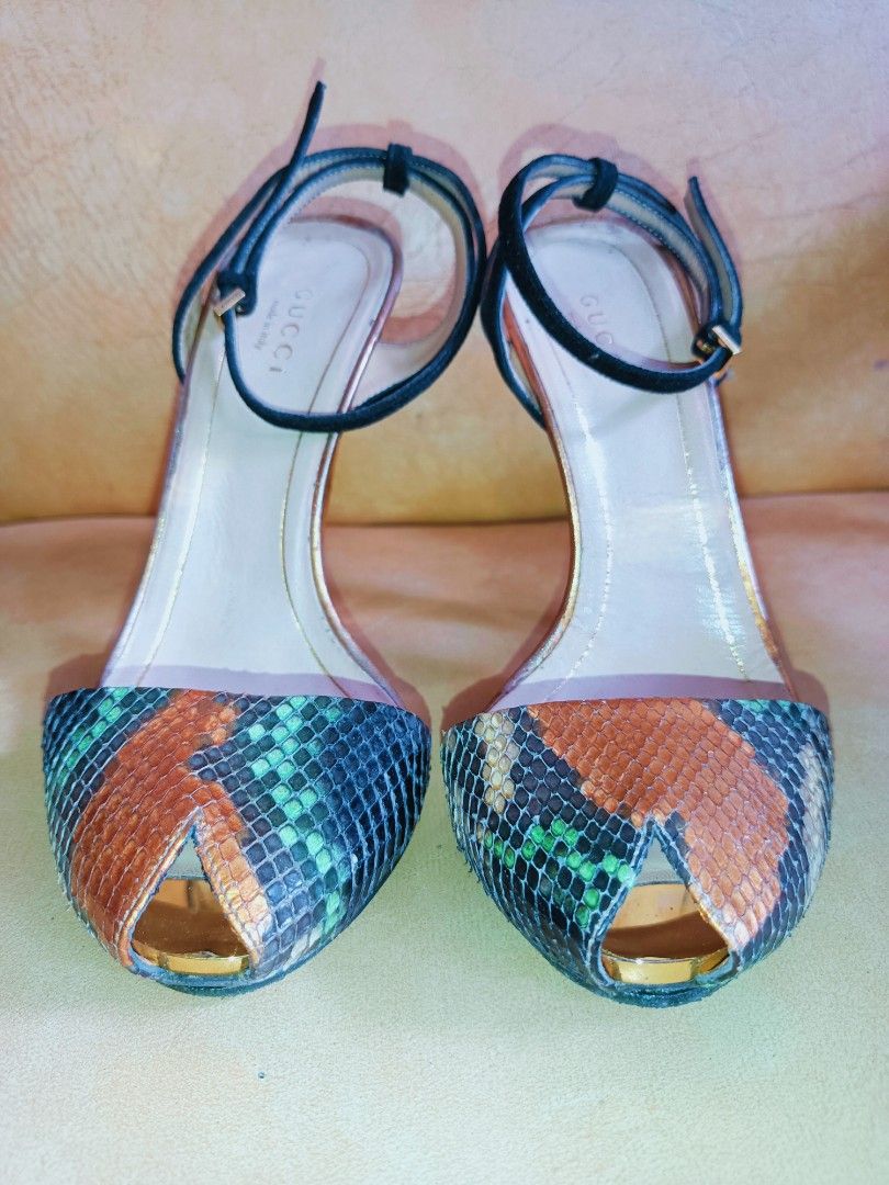Gucci ankle strap heels store