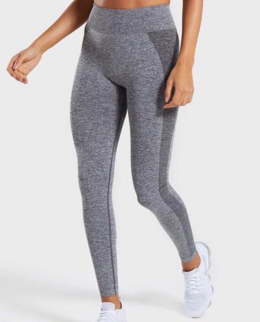 Grey and pink gymshark leggings hotsell