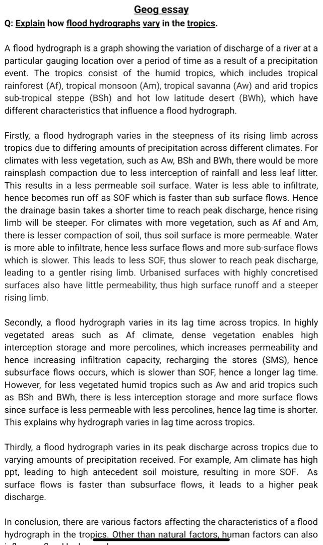 A Level H1 Geography Notes, Hobbies & Toys, Books & Magazines ...