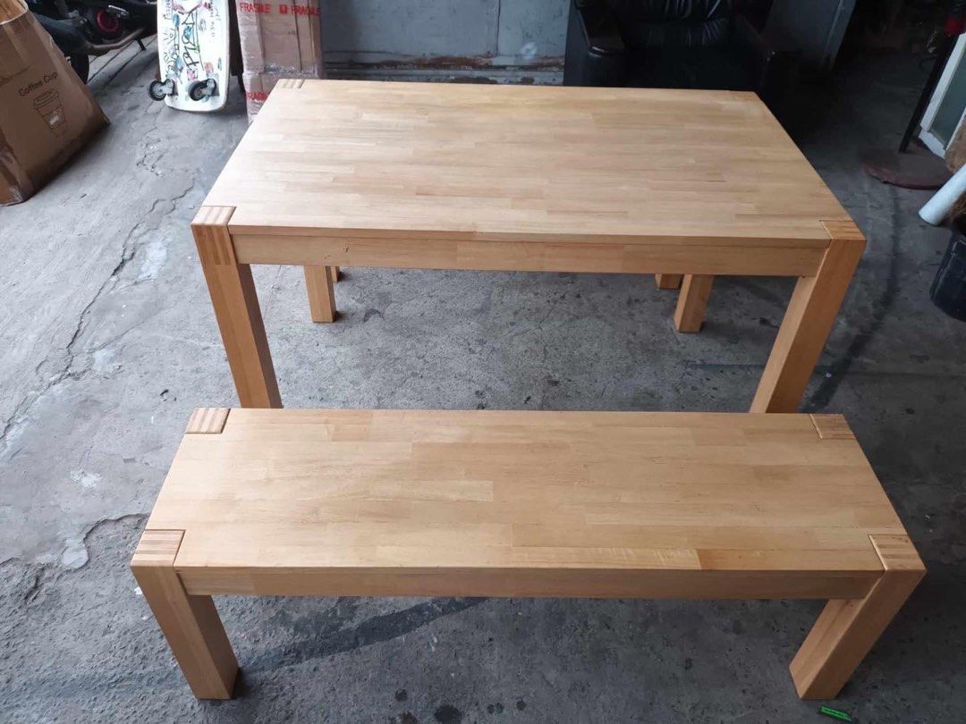 イケア 【IKEA】NORDBY ノールドビー ベンチ, ゴムノキ, 125 cm