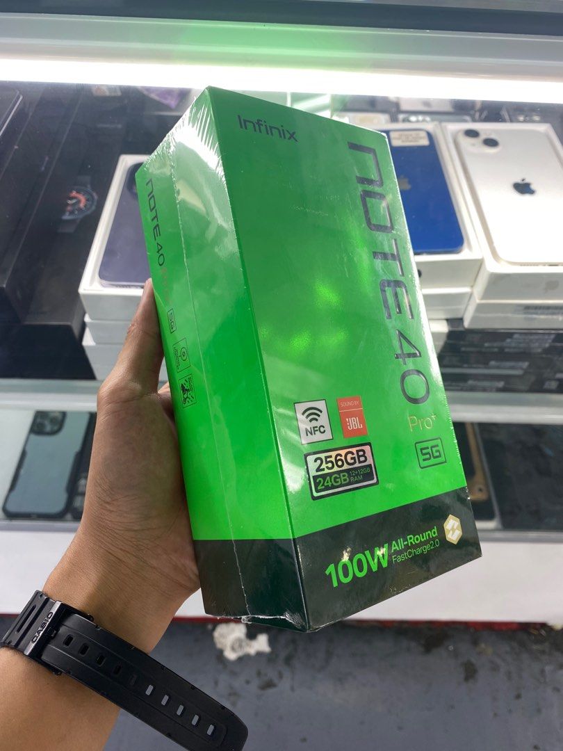 Infinix Note 40 Pro Plus 5G 12/256gb (Category: Android Others) located in San Juan City. Submitted by rodelmarllemit (Listing ID 1309963090, Image 2). Description: Brandnew Infinix note 40 pro plus 5g Rom: 256gb Ram: 12+12gb Color: Obsidian Black Mode of Payment: •Cash •Bank Transfer •GCash & Pamaya Installment: •Credit Card •Ggives Facebook Page: •ASHLEY & LYN •JENNY TELECOM •Cash on Delivery •Shipping •Meet Up •Trade In You can visit our Physi