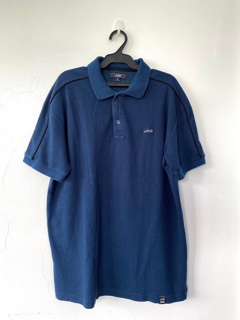 JAG Polo Shirt size XL navy blue Men s Fashion Tops Sets Tshirts Polo Shirts on Carousell