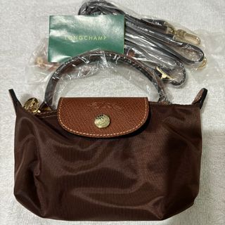 Longchamp Le Pliage Mini Sling Bag / Cross-body Bag in Dark Brown (Classic Series)