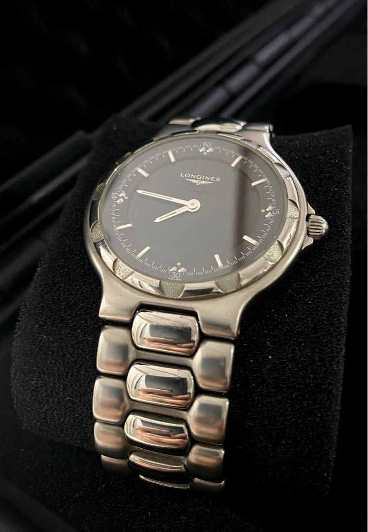 Longines Conquest Analog Digital Watch Preloved (Category: Luxury Watches) located in Manila. Submitted by watchmechanic (Listing ID 1309974571, Image 3). Description: Longines Conquest Analog Digital Watch Preloved Quartz Movement All Stainless Steel Swiss Made Water Resistant Analog - Digital Watch Floating Longines Logo Negotiable PM for more inquiries.