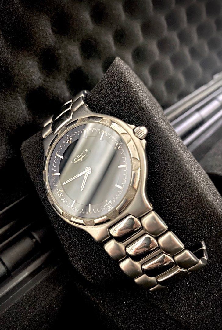 Longines Conquest Analog Digital Watch Preloved (Category: Luxury Watches) located in Manila. Submitted by watchmechanic (Listing ID 1309974571, Image 2). Description: Longines Conquest Analog Digital Watch Preloved Quartz Movement All Stainless Steel Swiss Made Water Resistant Analog - Digital Watch Floating Longines Logo Negotiable PM for more inquiries.