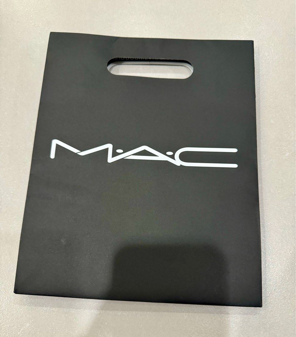 MAC paper bag (Category: Luxury Bags & Wallets) located in Manila. Submitted by chinchinshaven (Listing ID 1309921845, Image 1). Description: Size: 7.5 x 9.25 inches Brand New.