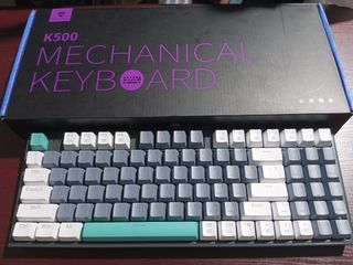 Machenike K500 Mechanical keyboard and fantech crypto vx7 macro gaming mouse