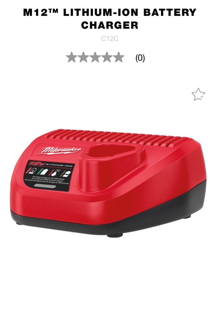 Milwaukee Genuine OEM 48 59 2401 M12 Lithium Ion 12 Volt Battery Charger w LED Indicating Red Amazon s Choice in Power Tool Battery Chargers TV Home Appliances Electrical Adaptors Sockets on Carousell