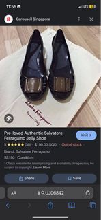 Mine: 800 + shipping fee  Salvatore Ferragamo Jelly Bermuda Shoes  Size: 7 US women  Condition: Excellent to new, no major issue❌❌❌ super ganda nito boss madam