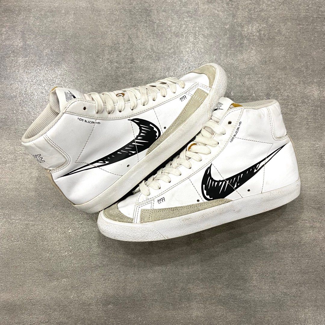 Sepatu Blazer Sketch Pack First Copy Nike Blazer Retro High Sepatu