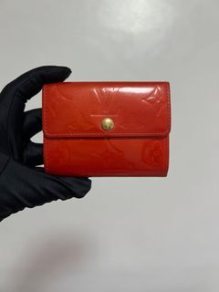 Original Louis Vuitton Vernis Red Cardholder Wallet