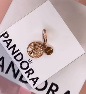 Pandora rose gold  family dangle charm