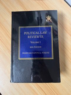 Political Law Reviewer (2021) by Dean Salvador Poquiz
