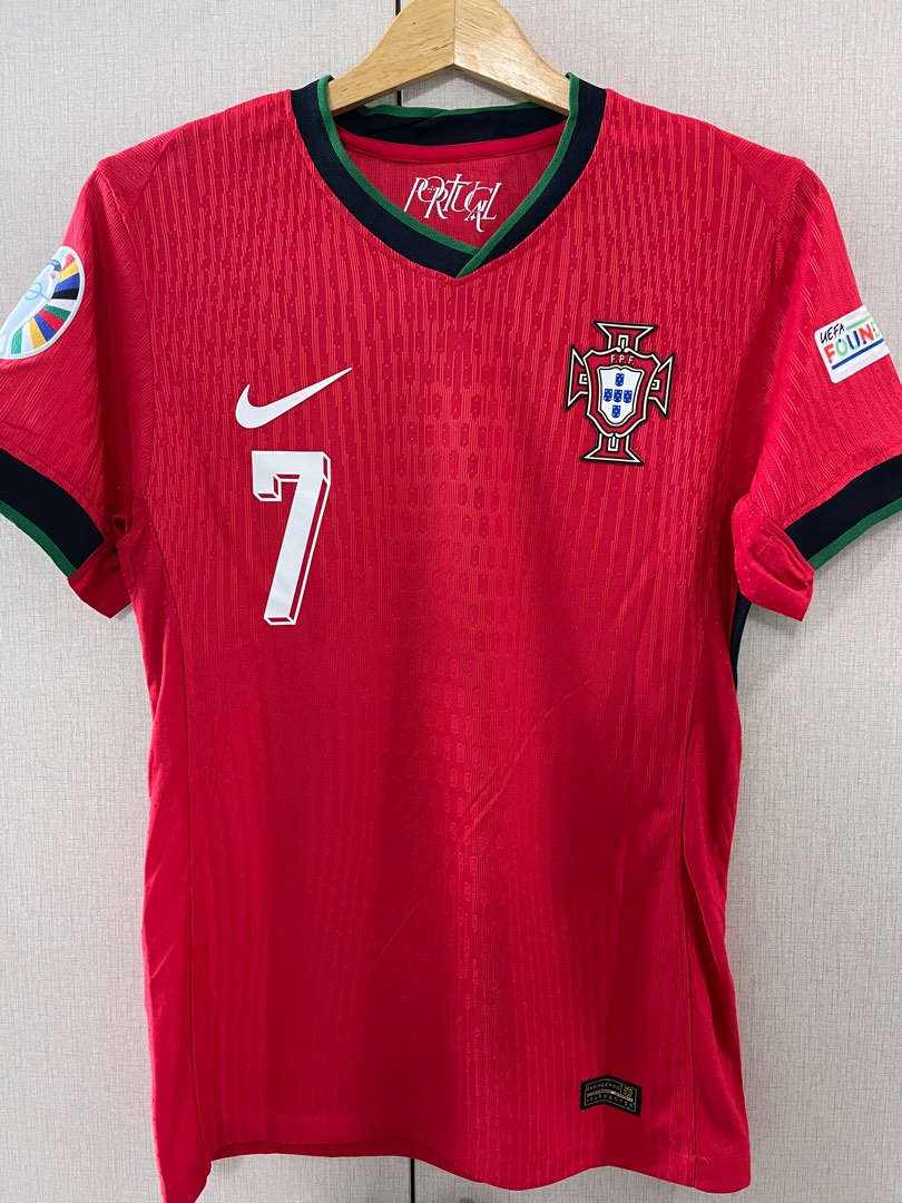 Portugal Ronaldo 2024 Home Jersey, Men's Fashion, Tops & Sets, Tshirts