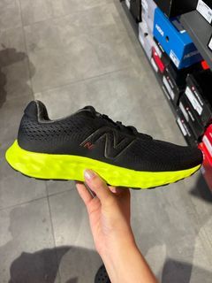 PREORDER New Balance Black and Neon Green Running Shoes for Men