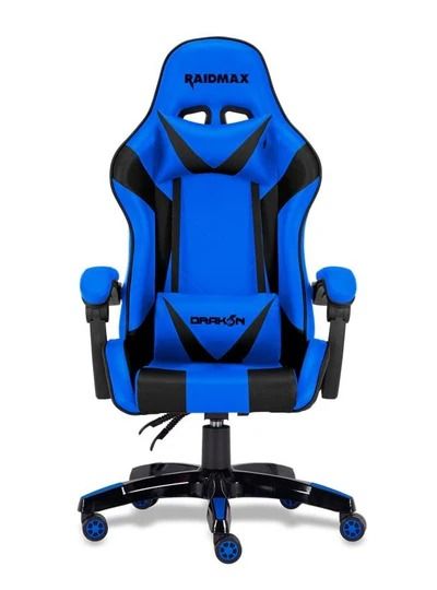 RAIDMAX DRAKON DK602 GAMING CHAIR BLUE Furniture Home Living Furniture Chairs on Carousell