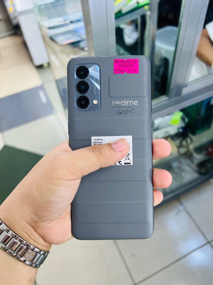 Realme GT Master Edition 128gb (Category: Realme) located in San Juan City. Submitted by javedsgadgetshop (Listing ID 1309900920, Image 1). Description: OPEN FOR INSTALLMENT VIA CREDIT CARD/GGIVES/SPAY/BILLEASE & SWAP/TRADE-IN! WE BUY AND SELL ( ANYKINDS OF UNIT BINIBILI PO NAMIN)! PTPA : Padelete po f bawal Read ❗️Onhand ‼️ Realme GT Master Edition •128gb •NTC Variant •Good batt health •Factory Unlock •95% Smoothness •No hidden issue | No Repair