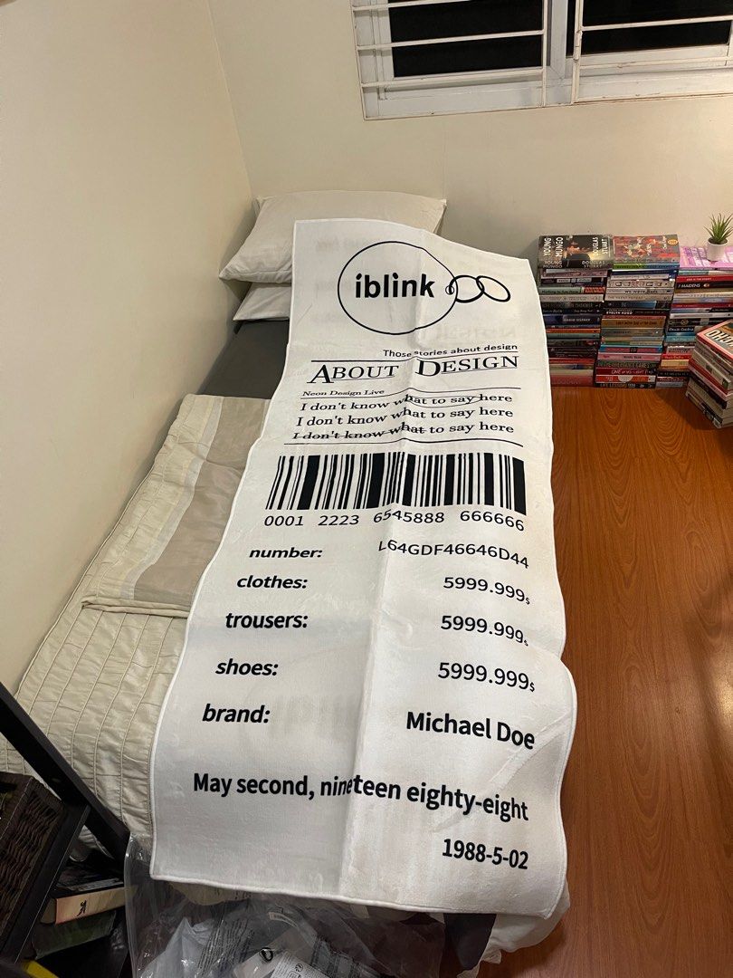 Receipt Invoice Rug 80x200cm (Category: Carpets, Mats & Flooring) located in Quezon City. Submitted by itemsbyjs (Listing ID 1310004598, Image 3). Description: .