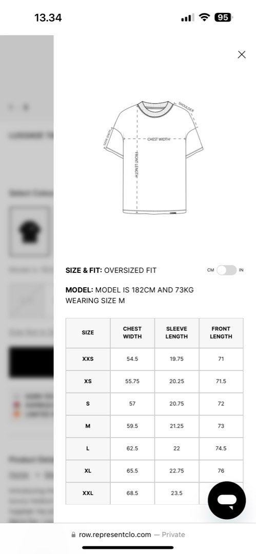 Represent tee (Category: Tshirts & Polo Shirts) located in Singapore. Submitted by dysonkho (Listing ID 1309951797, Image 2). Description: Represent Ride Thru Hell Tee SIZE S BNIPWT AUTHENTIC.