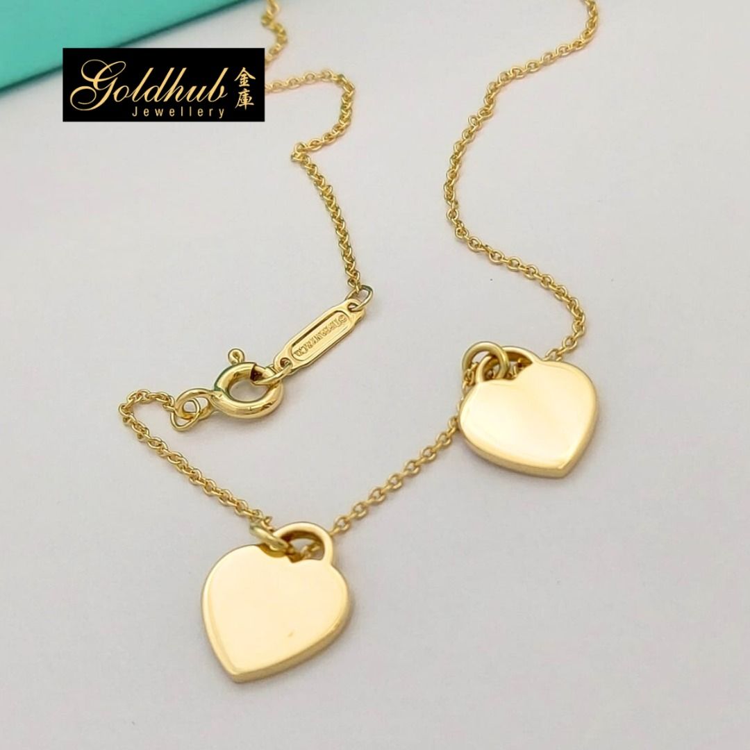 Tiffany mom heart tag duo pendant online