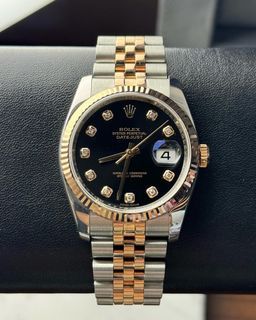 Rolex datejust 36 two tone rosegold