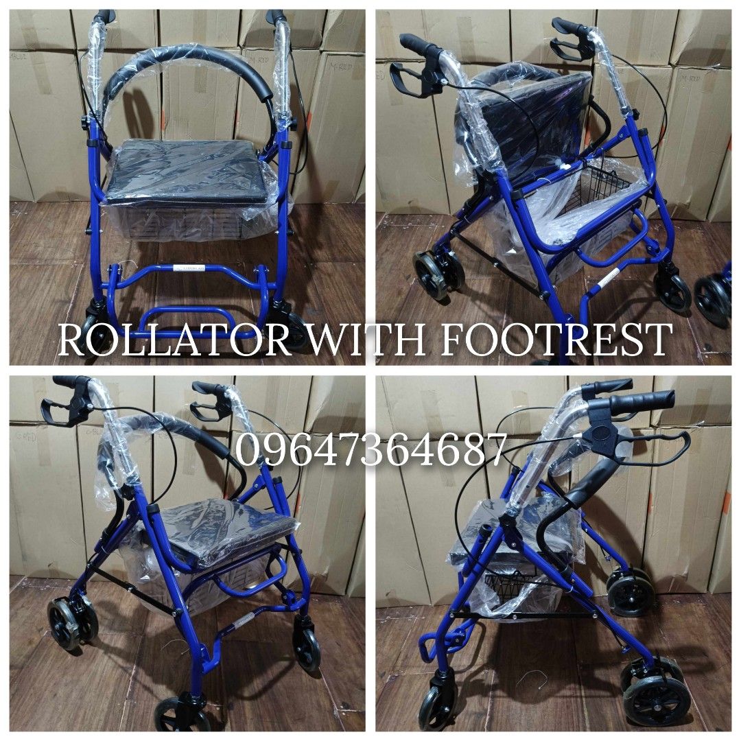 Rollator with footrest (Category: Braces, Support & Protection) located in Quezon City. Submitted by ashleylobi46036 (Listing ID 1309906076, Image 3). Description: 📌📌✨AVAILABLE ✨📌📌 👉 ONHAND ❗❗❗ 📍📍 CART ROLLATOR WITH FOOTREST ✅ ✅ BRANDNEW ✅ HEAVY DUTY ✅ GOOD QUALITY ✅ONHAND ➡️OPEN FOR PICK UP & DELIVERY ➡️WE DELIVER NATIONWIDE LUZON, VISAYAS, MINDANAO ➡️💯 LEGIT ONLINE SELLER ➡️ALL MEDICAL SUPPLY ARE AVAILABLE ✅ WE ACCEPT ‼️ ➡️(COD)CASH ON 