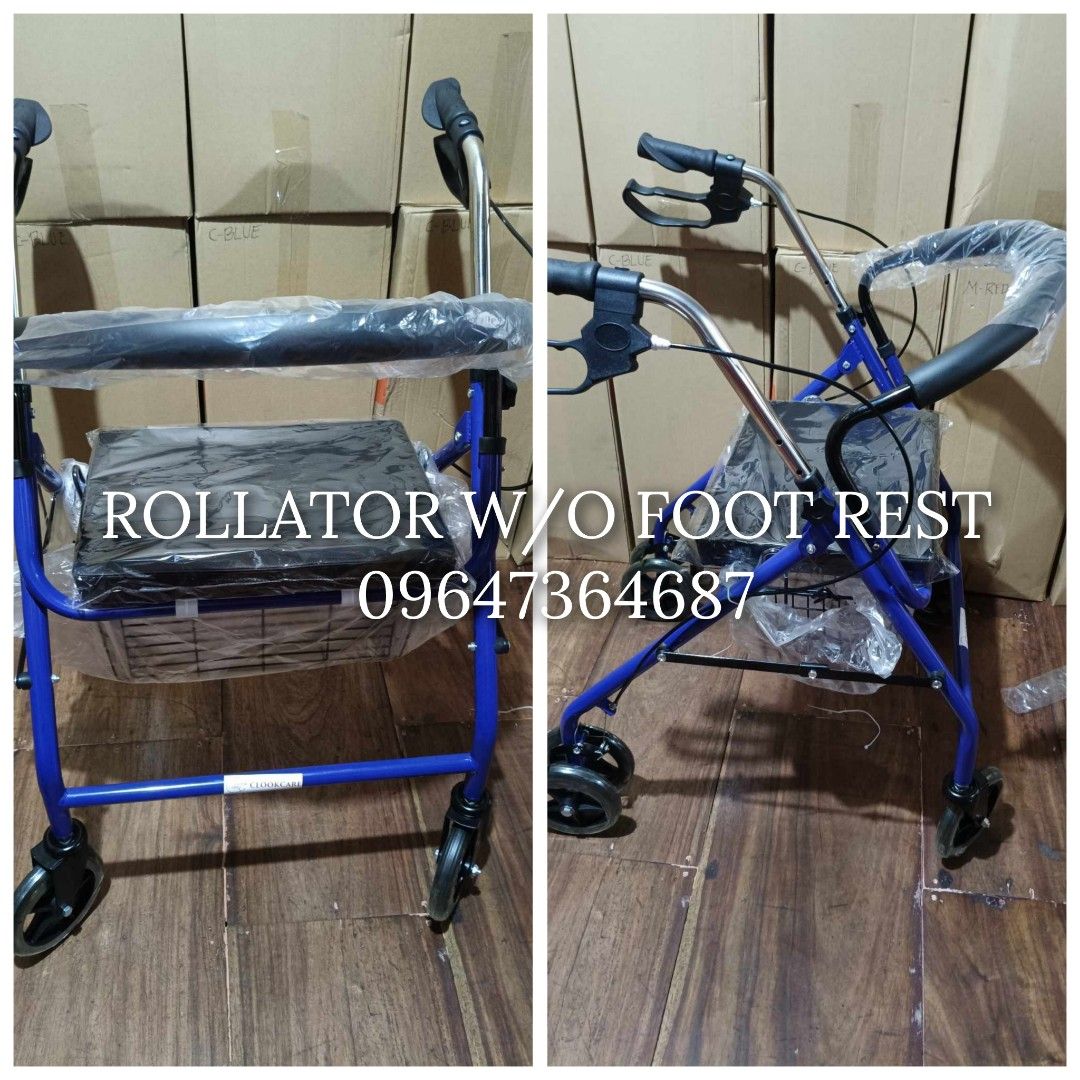 Rollator with footrest (Category: Braces, Support & Protection) located in Quezon City. Submitted by ashleylobi46036 (Listing ID 1309906076, Image 2). Description: 📌📌✨AVAILABLE ✨📌📌 👉 ONHAND ❗❗❗ 📍📍 CART ROLLATOR WITH FOOTREST ✅ ✅ BRANDNEW ✅ HEAVY DUTY ✅ GOOD QUALITY ✅ONHAND ➡️OPEN FOR PICK UP & DELIVERY ➡️WE DELIVER NATIONWIDE LUZON, VISAYAS, MINDANAO ➡️💯 LEGIT ONLINE SELLER ➡️ALL MEDICAL SUPPLY ARE AVAILABLE ✅ WE ACCEPT ‼️ ➡️(COD)CASH ON 