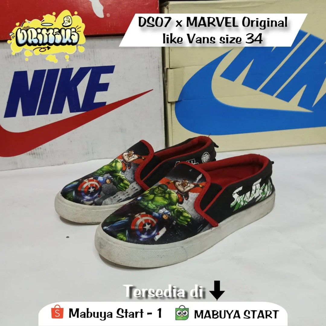 Sepatu anak Vans Original Ukuran 34 Marvel by dreamshoes official