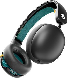 Skullcandy Grom Over-Ear Wireless Headphones for Kids, 45 Hr Battery, Volume-Limiting, Works with iPhone Android and Bluetooth Devices - Black