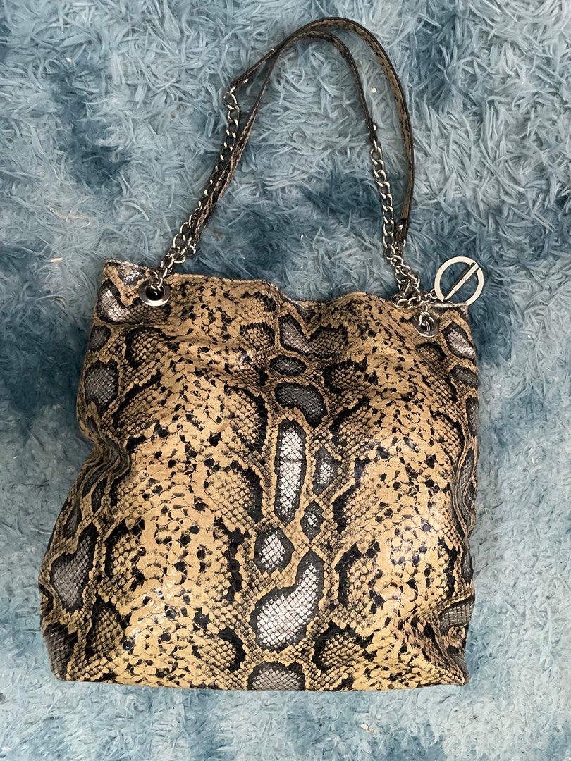 Faux snakeskin shoulder bag online