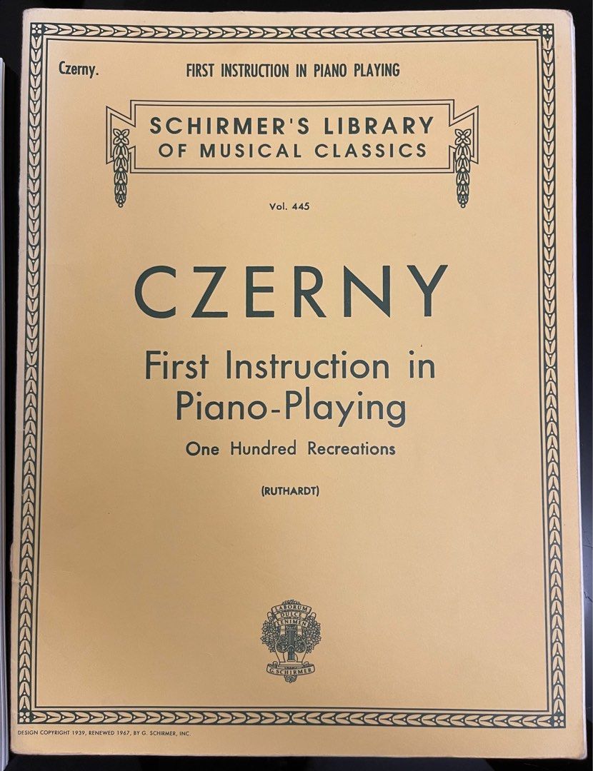 Czerny first instruction in piano playing 2025
