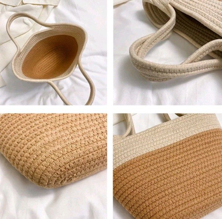 STRAW BAG BEACH BAG SUMMER BAG (Category: Beach Bags) located in Taguig. Submitted by almamejia86577 (Listing ID 1309998919, Image 2). Description: STRAW BAG BEACH BAG SUMMER BAG BRANDNEW KHAKI COLOR DIMENSIONS: 32x7x21 CM.