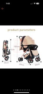 Stroller and Baby High Chair
