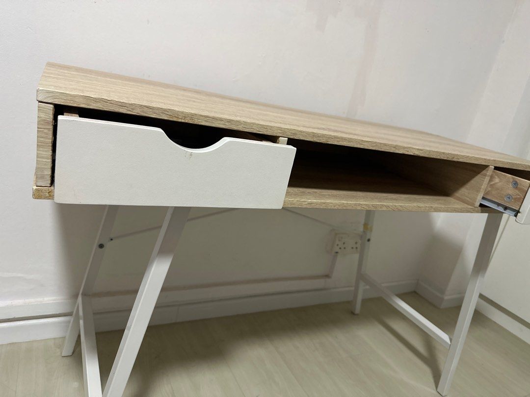 Study Table (Category: Tables & Sets) located in Singapore. Submitted by user4545363 (Listing ID 1310029302, Image 2). Description: depth of table 13 cm good condition . self collect or delivery by 3rd party at a cost .