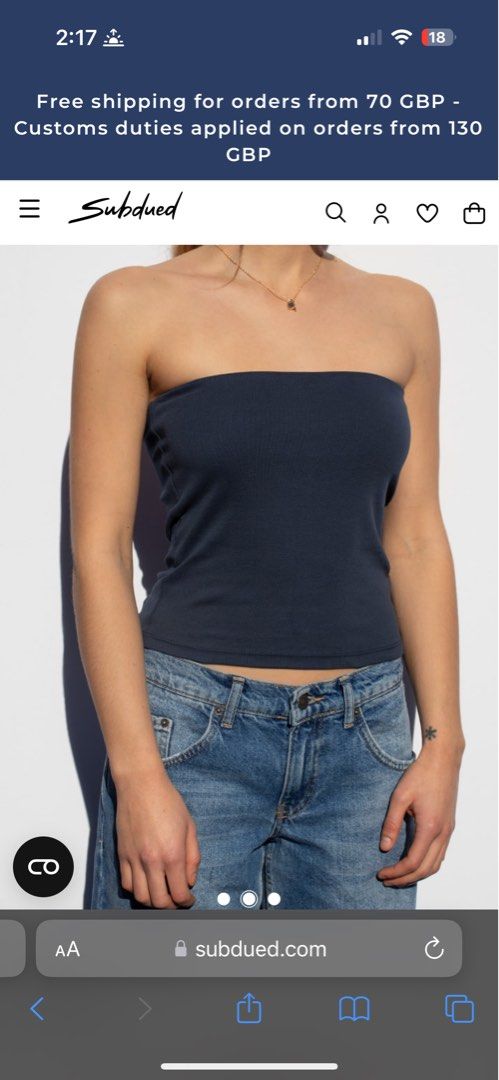 Subdued bandeau top tube top, Women's Fashion, Tops, Sleeveless on