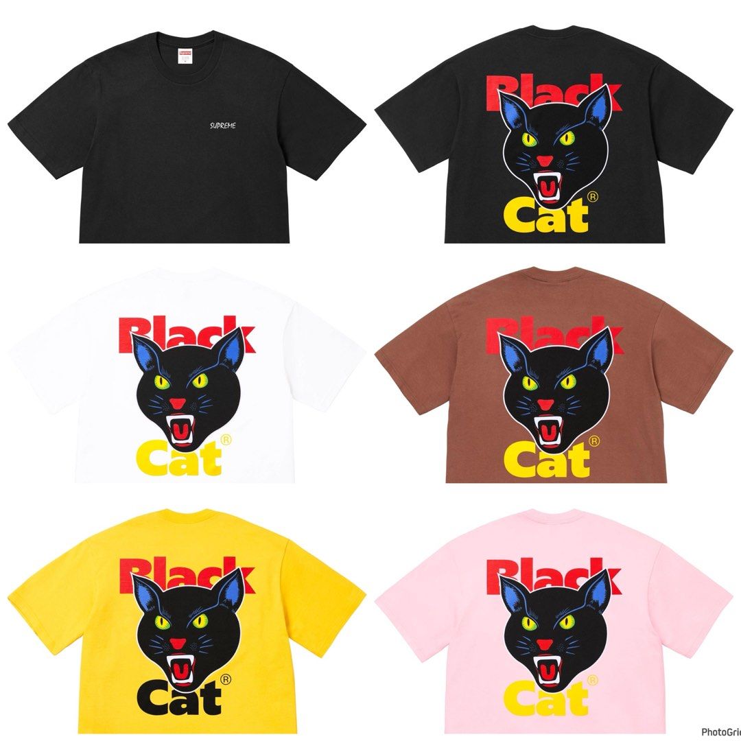 Supreme Black Cat S/S Top ちかい 
